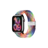 Серебряная застежка с ярким радужным