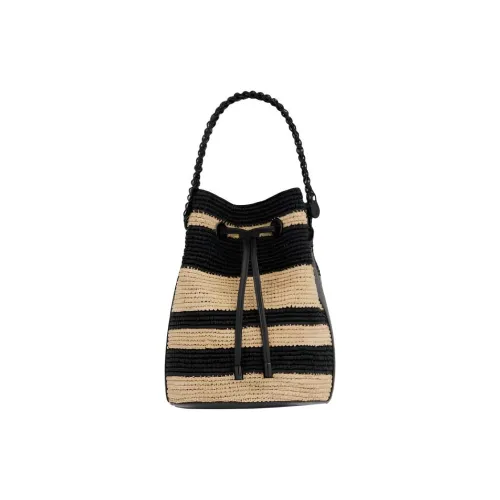 Paco Rabanne Raffia Сумка через плечо Женская Айвори Черная