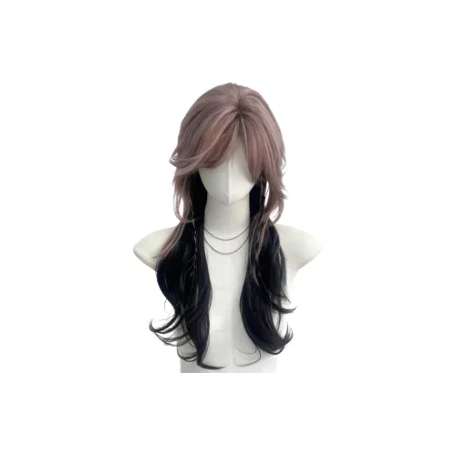 FYOSEE Легко завитый Бежево-коричневый Акцент Медуза Голова с High END Волк Ласточкин хвост И Муллет Голова