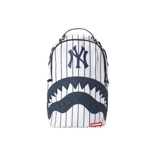 SPRAYGROUND MLB Collaboration Полиэстер Рюкзак Унисекс Темно-синий Белый