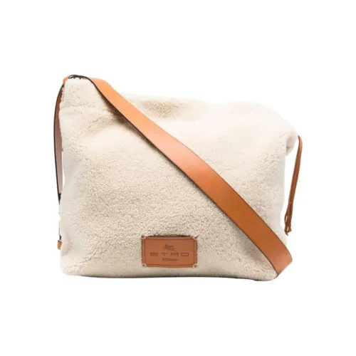 ETRO Овечья кожа Телячья кожа Сумка через плечо Мужская Белая