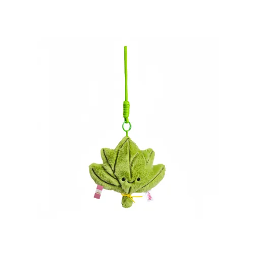 RONGRONGXIONG Go Away Bad Luck Pomelo Leaf Charm Plush Pendant Height 16 см