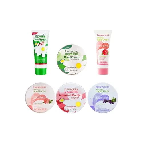 Herbacin New Classic Крем для рук Лаванда Розовый Увлажняющий Семейный Комплект с портретом Набор из 6 штук