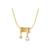 Искрящееся ожерелье Halo с звездой, золото