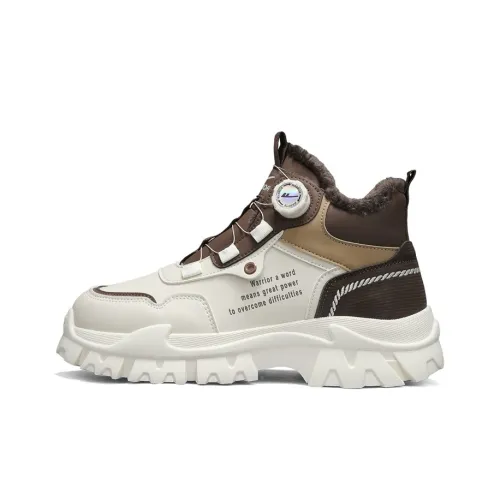 Warrior Термическая Аbrasion-Resistant Увеличение Высоты Высокие Кеды Повседневная Обувь Мужская