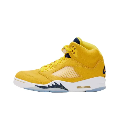 Jordan Air Джордан 5 Винтажные баскетбольные кроссовки Мужской Желтый
