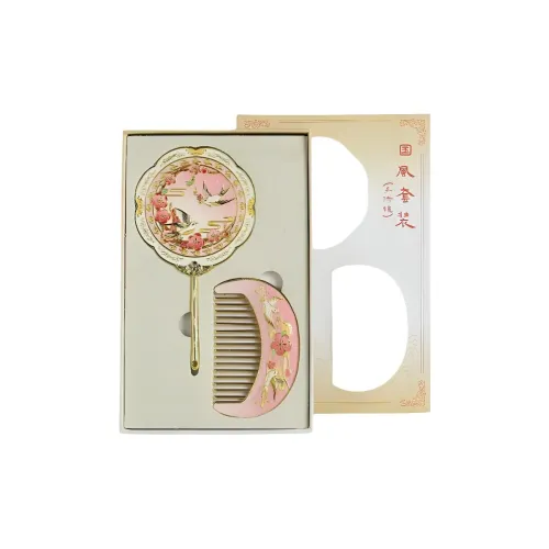 JOYTOUR Китайский модный тренд Традиционный китайский стиль Зеркало для макияжа Металл Культурное творчество Ручной комб