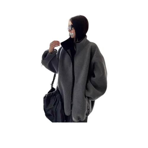 Langqing Серый Бесплатная доставка On Бренд Наклеенный Женские Свитшоты