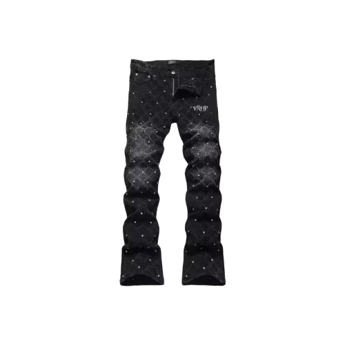VNHP Черные Мужские Джинсы