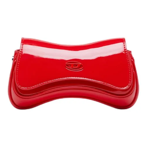 DIESEL Полиуретан ПУ (полиуретан) Сумка через плечо Маленькая Женская Красная