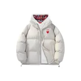 Экрю (Сердце, флок, с вышивкой, свитшот) (6836)