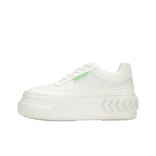 Both Low Топ Скейтборд Кроссовки Женские Белые