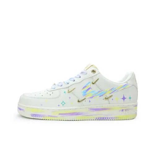 Nike Air Force 1 Starlight Dreamy Рисунок Покрытие Устойчивый к истиранию Низкий Топ Скейтбординг Кроссовки Женские