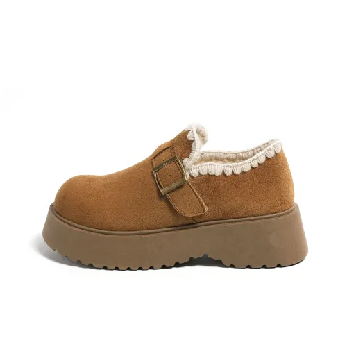 HUANQIU Термическая обувь с увеличением высоты низкий топ утепленная женская