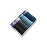 4 пачки — High-Графский 100% хлопок + 10A Тутовый шелк Антибактериальный — Черный + Железо-серый + Темно-синий + Светло-синий