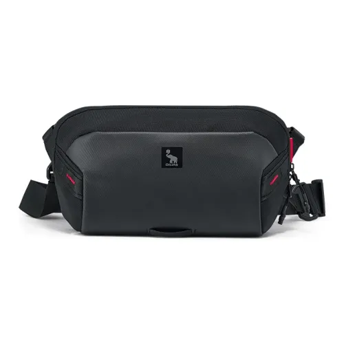 OIWAS Ткань Сумка через плечо Маленькая Женская Черная