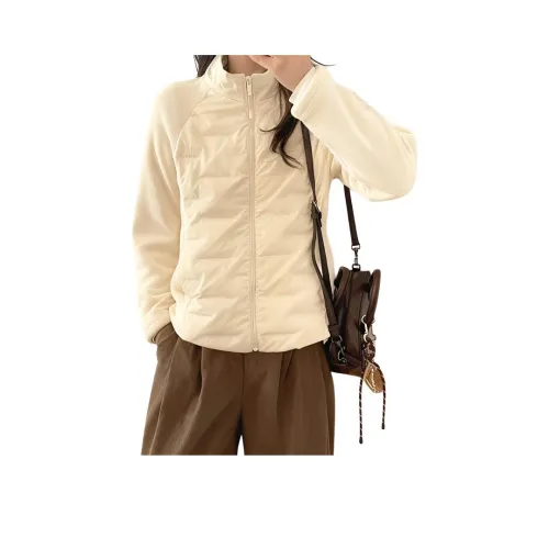 SOURCE WITH U Белый Женские Пуховики и Зимние Пальто