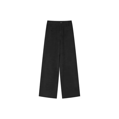 XIANGYING Темно-серый женский костюм брюки