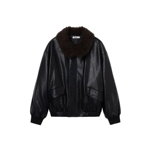 BEASTER Черный Унисекс Кожаные куртки