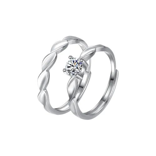 QUIET LOVE Искусственный топаз кольца унисекс