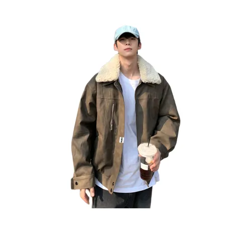 WUHA CREW Коричневый Унисекс Пуховики