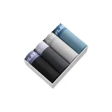 4 пачки — High Графский 100% хлопок + 10A Тутовый шелк Антибактериальный — Черный + Железо-серый + Светло-серый + Светло-синий