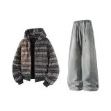 Темно-серые + синие штаны