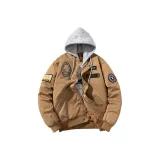 Коричневый [Зимний Утеплённый Улучшенный] С капюшоном, съемный