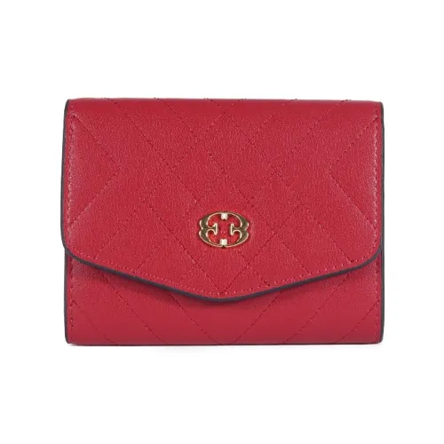 DOUBAOLU Коровья кожа микрофибра синтетическая кожа кошелек стандартный женский бордовый экрю черный