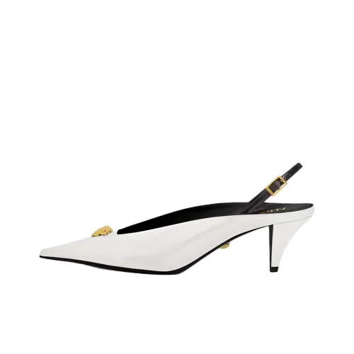 VERSACE La Medusa Конусный каблук Высокие каблуки 5,5 см Женские Белые