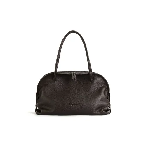 CAMPO MARZIO Корова Кожа Плечевая Сумка Стандартная Женская Глубокий Черный Умбра Коричневый