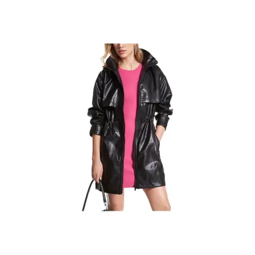 MICHAEL KORS Искусственная кожа Anorak Куртки и Пальто Женские Черный