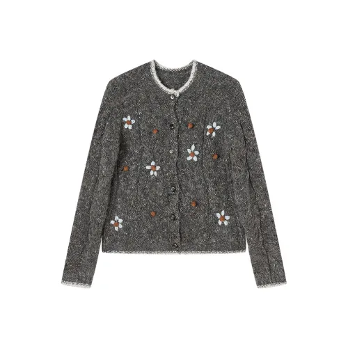 XIANGYING Средне-серый Женский Свитер