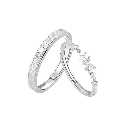 QUIET LOVE Искусственный топаз кольца унисекс