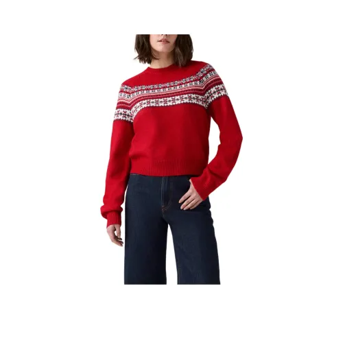 Levis Red Women's Sweaters Левис Красный Женский Свитера