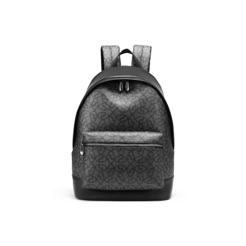 ST SAT Рюкзак из синтетической кожи мужской черный