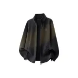 [Двусторонний флис] Темно-серый (Черный и Белый логотип на груди)