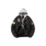 Black [Зимний Утеплённый Улучшенный] С капюшоном Съемный