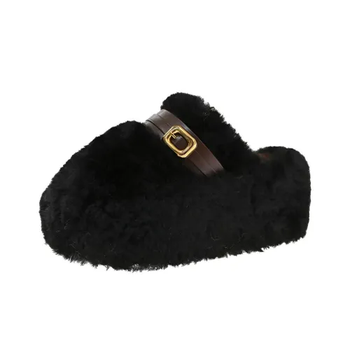 Wuji Резиновая подошва ворсистый противоскользящие домашние тапочки для женщин