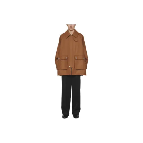 THE RERACS Fw25 RERACS Британский MELTON Рыбалка Пальто Куртки Пальто Мужской