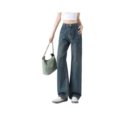 Tonlion Бетонно-серый Женские Джинсы