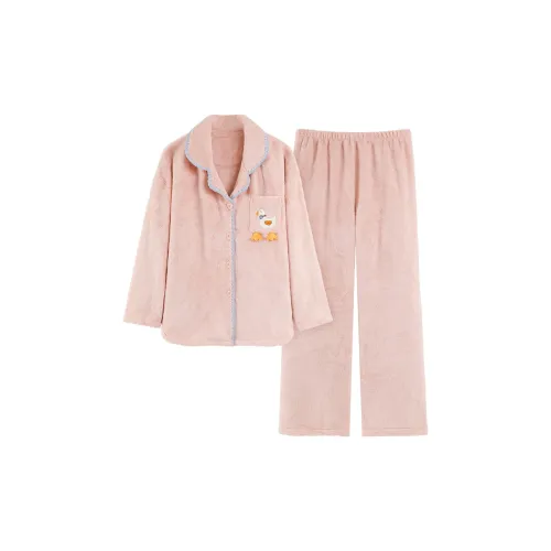 MENGLUAN Розовый Женские Пижамные Комплекты