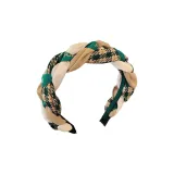 Ободок Twisted Fried Dough, зеленый: 1 упаковка