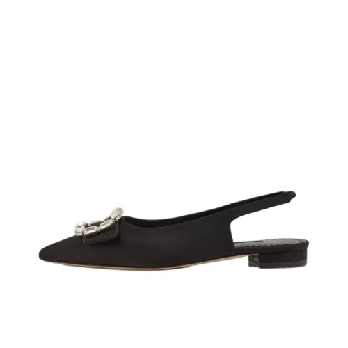 MANOLO BLAHNIK Mayjouflatsli Повседневная обувь Женская Черная