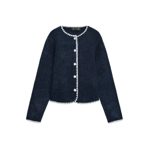 ZARA Collaboration Морской Синий Женский Трикотаж