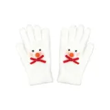 Велюровый бант Снеговик