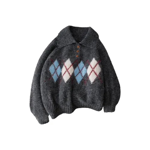 SIBAISHE Черный Серый Цвет Женский Свитер