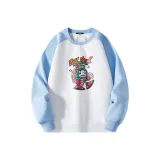 Светло-синий и белый