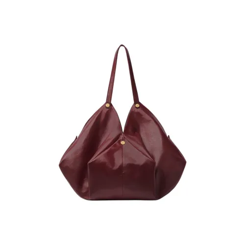 VERSACE Protea Sheepskin Сумка через плечо Большая Женская Бордовая