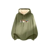 [Шерпа-толстовка] Серо-зеленый цвет с узором горошка (Tb Interpreter Собака)